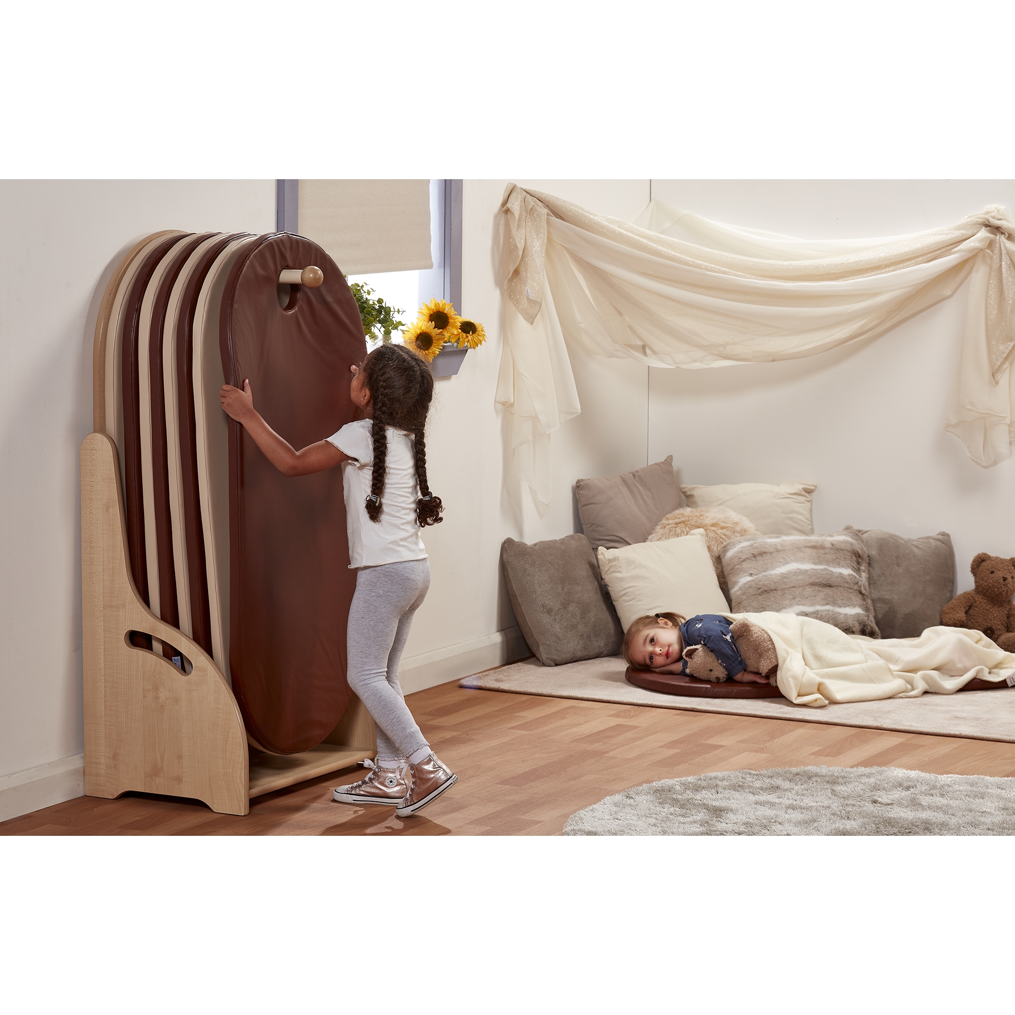 Millhouse Slumberstore Freestanding - Brown and Cream